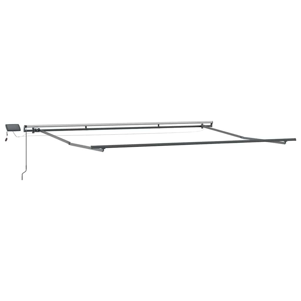 Toldo retráctil Amarillo y Naranja 300 x 250 cm Tela y Aluminio