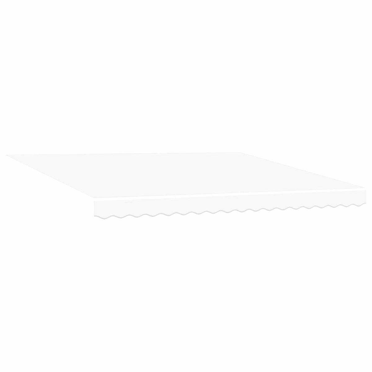 Toldo retráctil Gris claro y blanco. 400 x 350 cm Poliéster