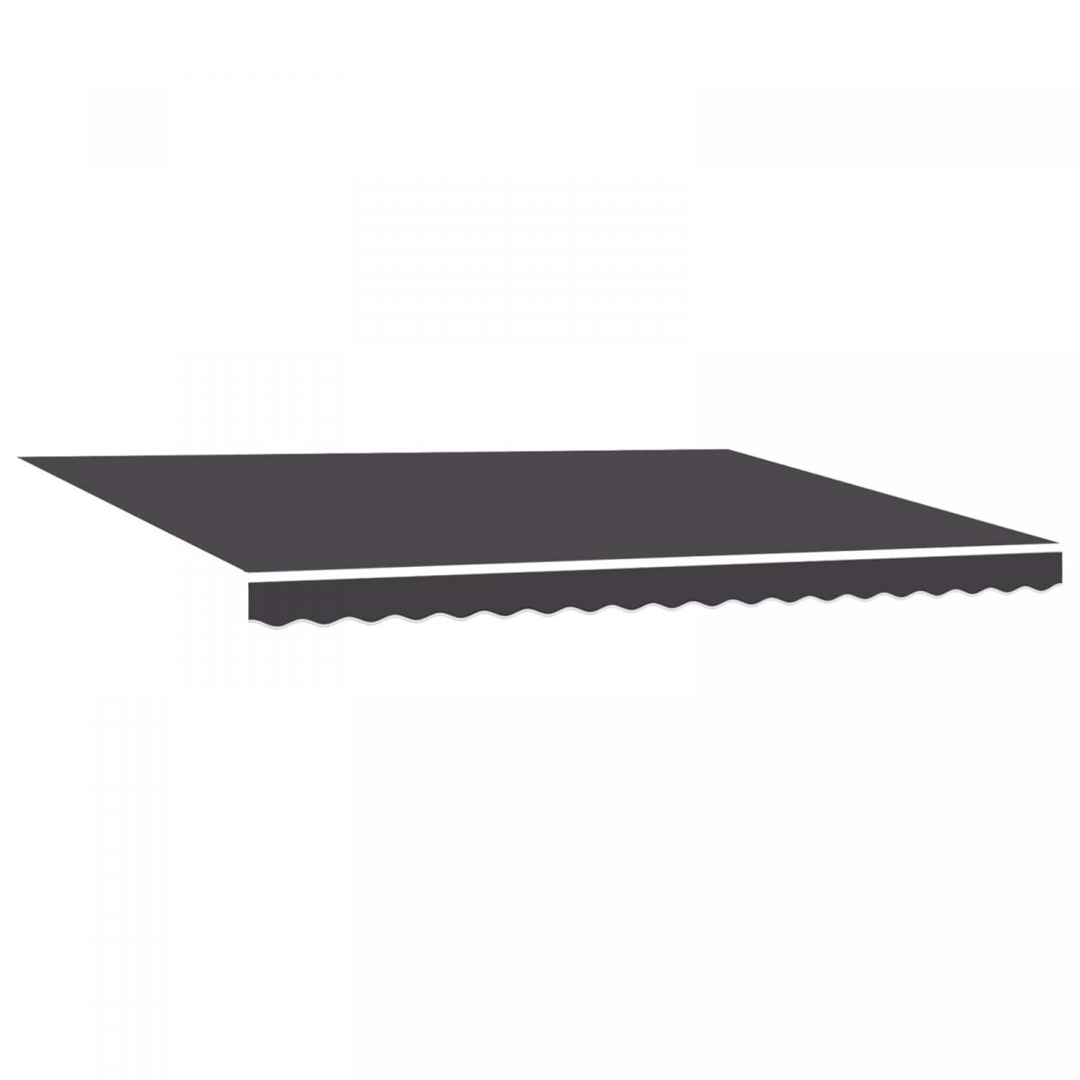 Toldo retráctil Azul y Blanco 400 x 350 cm Poliéster y Aluminio