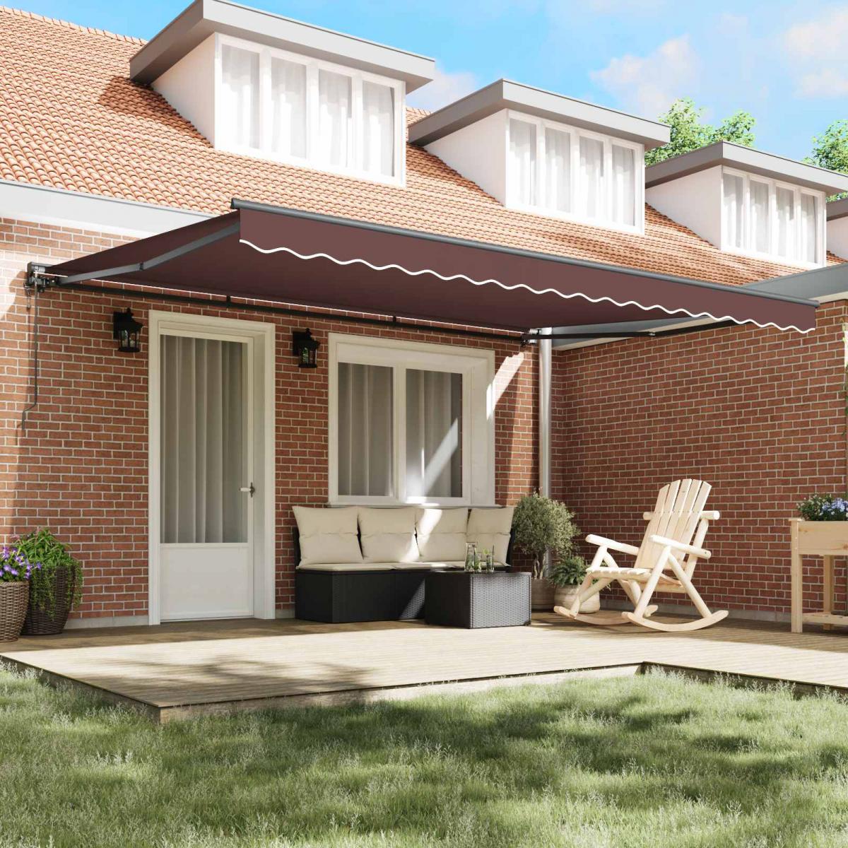 Estructura del Toldo Gris antracita 400 x 200 cm