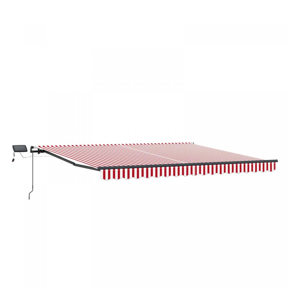 Toldo retráctil Amarillo y Naranja 300 x 250 cm Tela y Aluminio