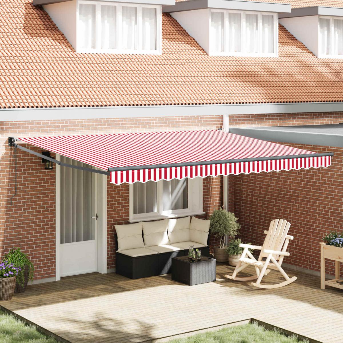 Toldo retráctil Gris Claro 300 x 250 x 165 cm Poliéster y metal