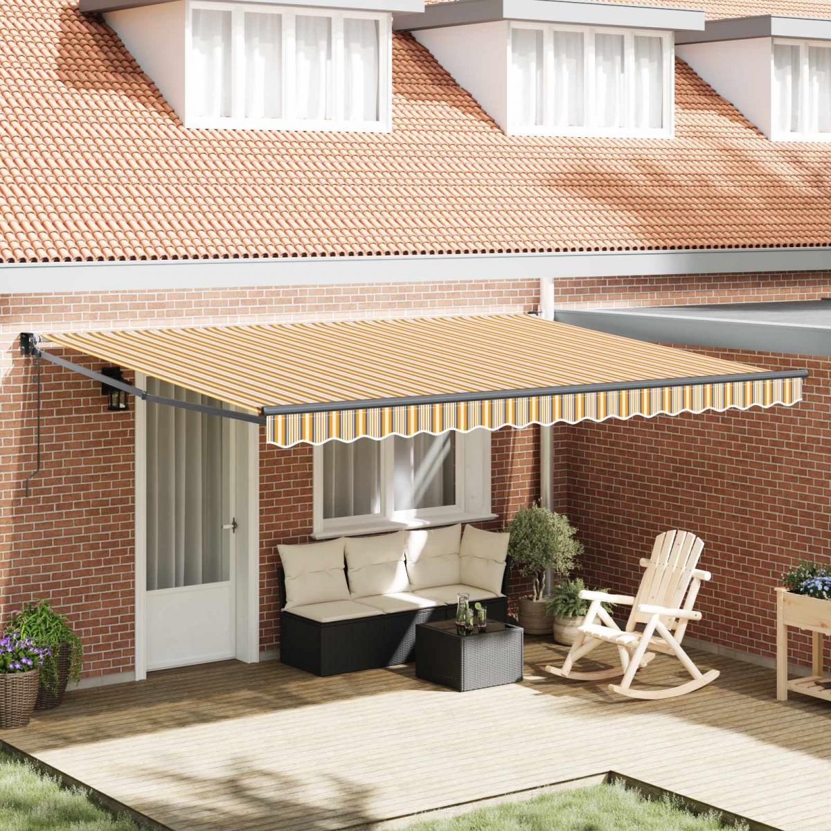 Toldo retráctil Gris Claro 300 x 250 x 165 cm Poliéster y metal