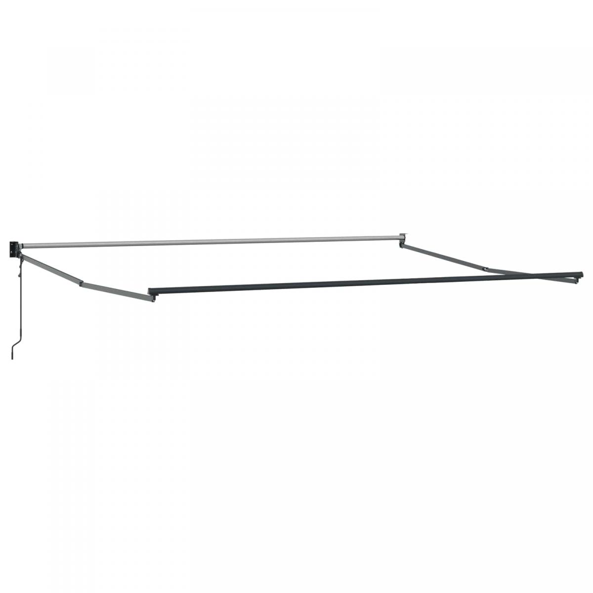 Toldo retráctil Gris Claro 300 x 250 x 165 cm Poliéster y metal