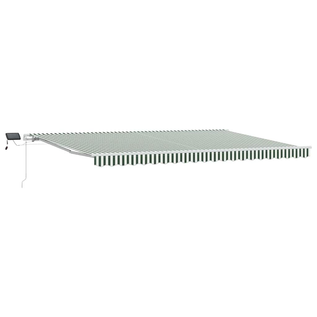 Toldo retráctil Amarillo y Naranja 300 x 250 cm Tela y Aluminio