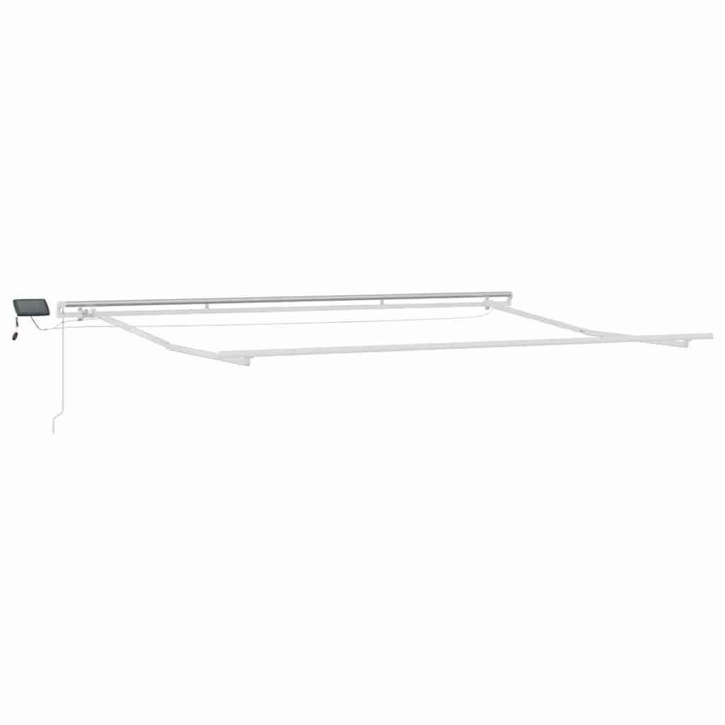 Toldo retráctil Amarillo y Naranja 300 x 250 cm Tela y Aluminio
