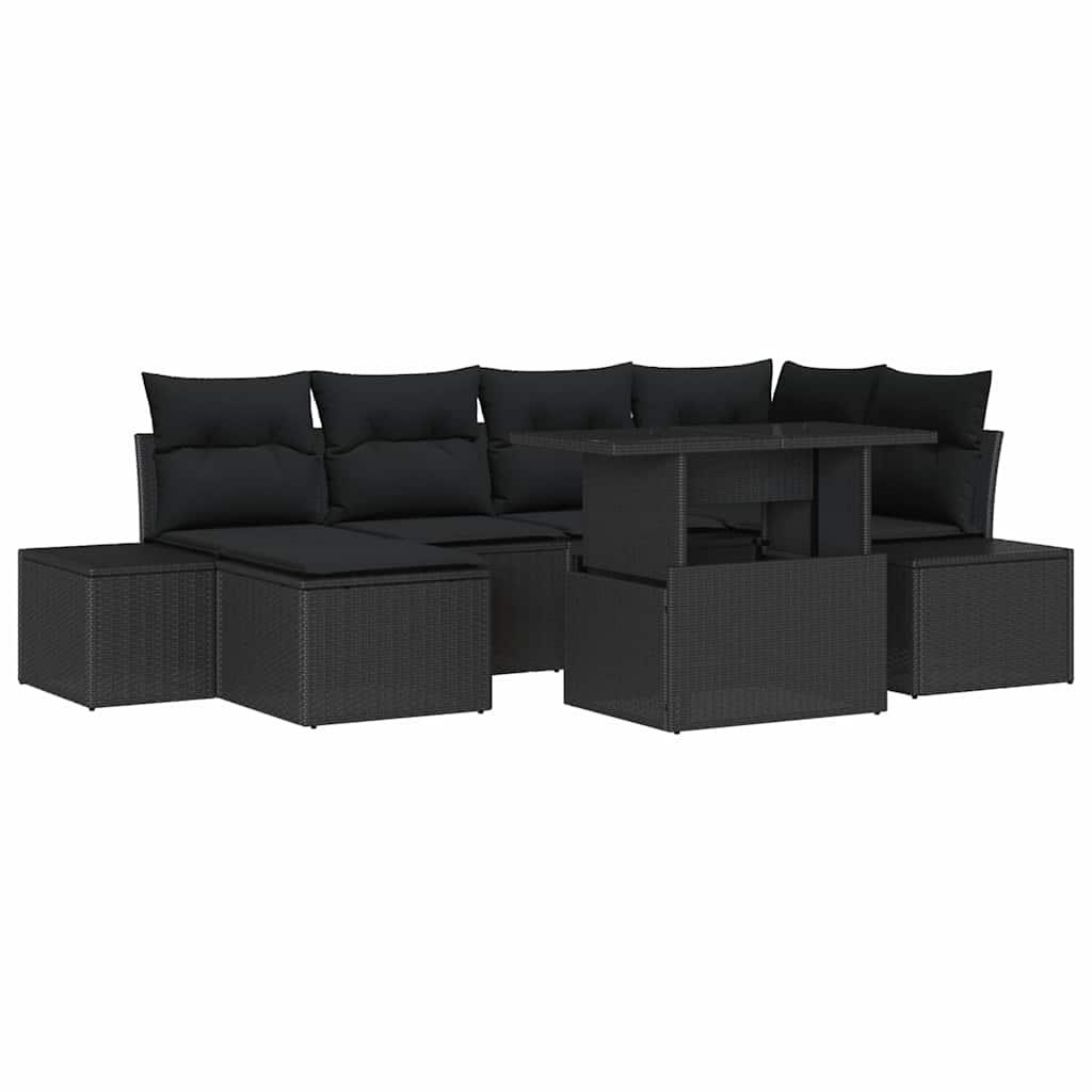 Conjunto de sofá de jardín 7 uds