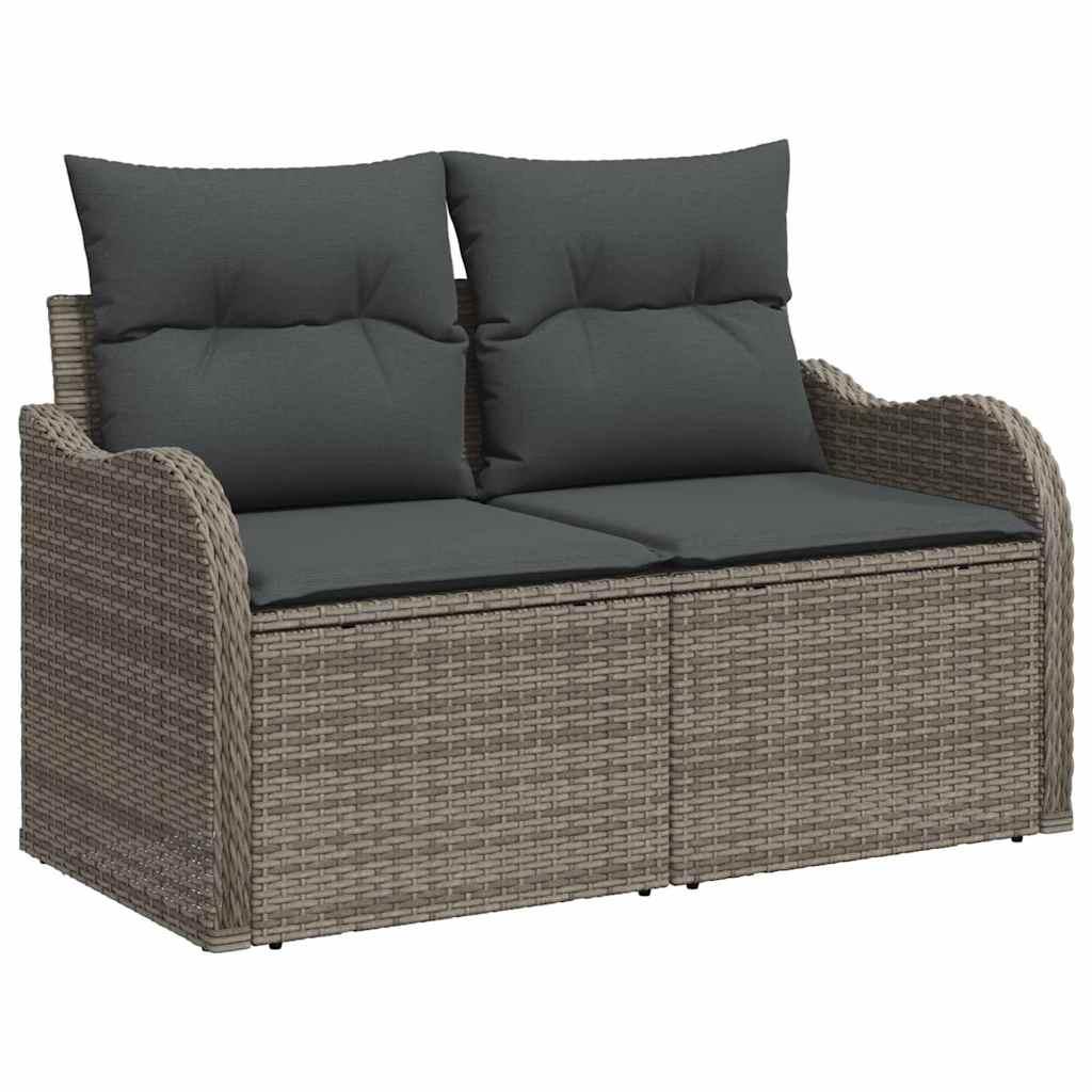 Conjunto de sofá de jardín 9 uds. 8-Número de plazas