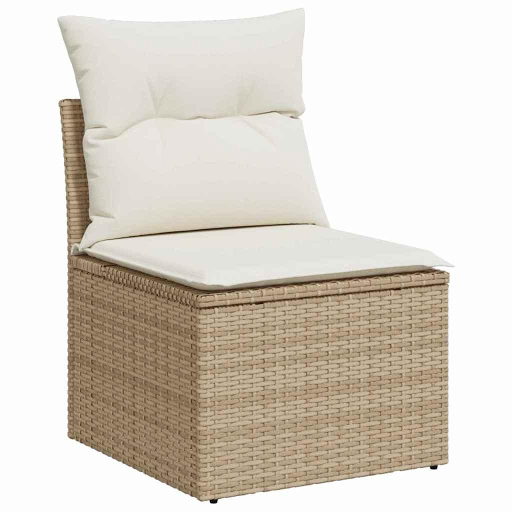 Conjunto de sofás de jardín 7 uds. Gris y Gris Oscuro