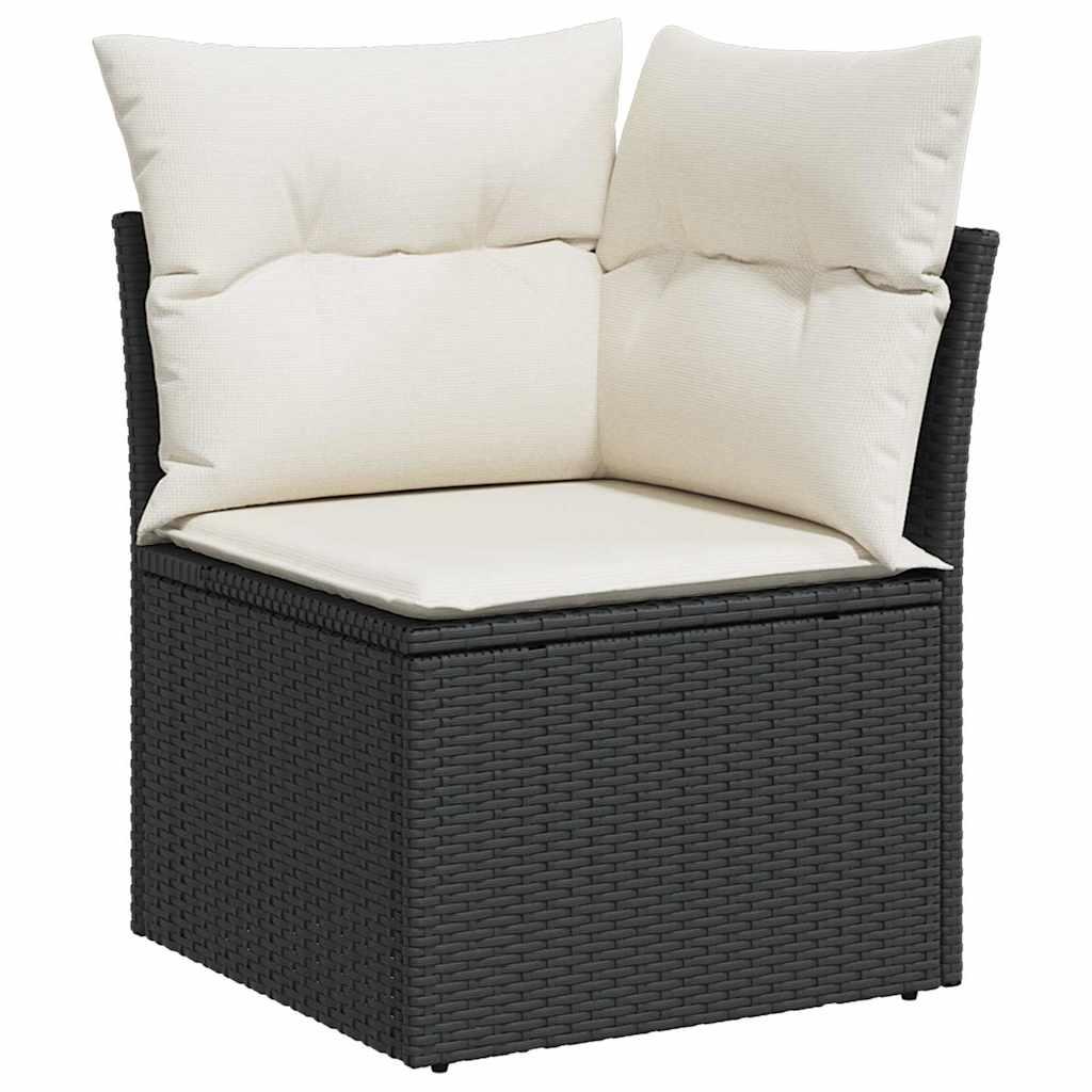 Conjunto de sofás de jardín 7 uds. Gris y Gris Oscuro