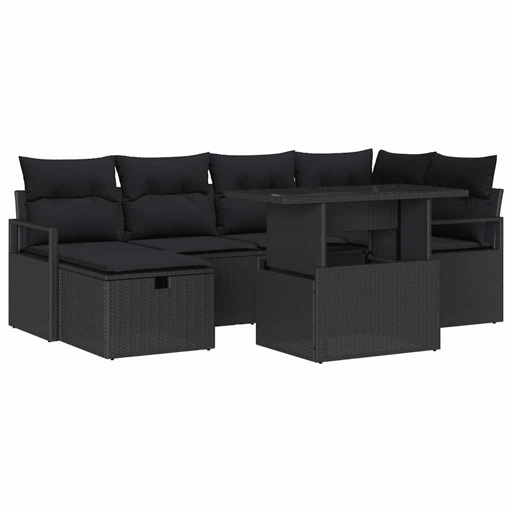 Conjunto de sofá de jardín 12 uds. ratán sintético