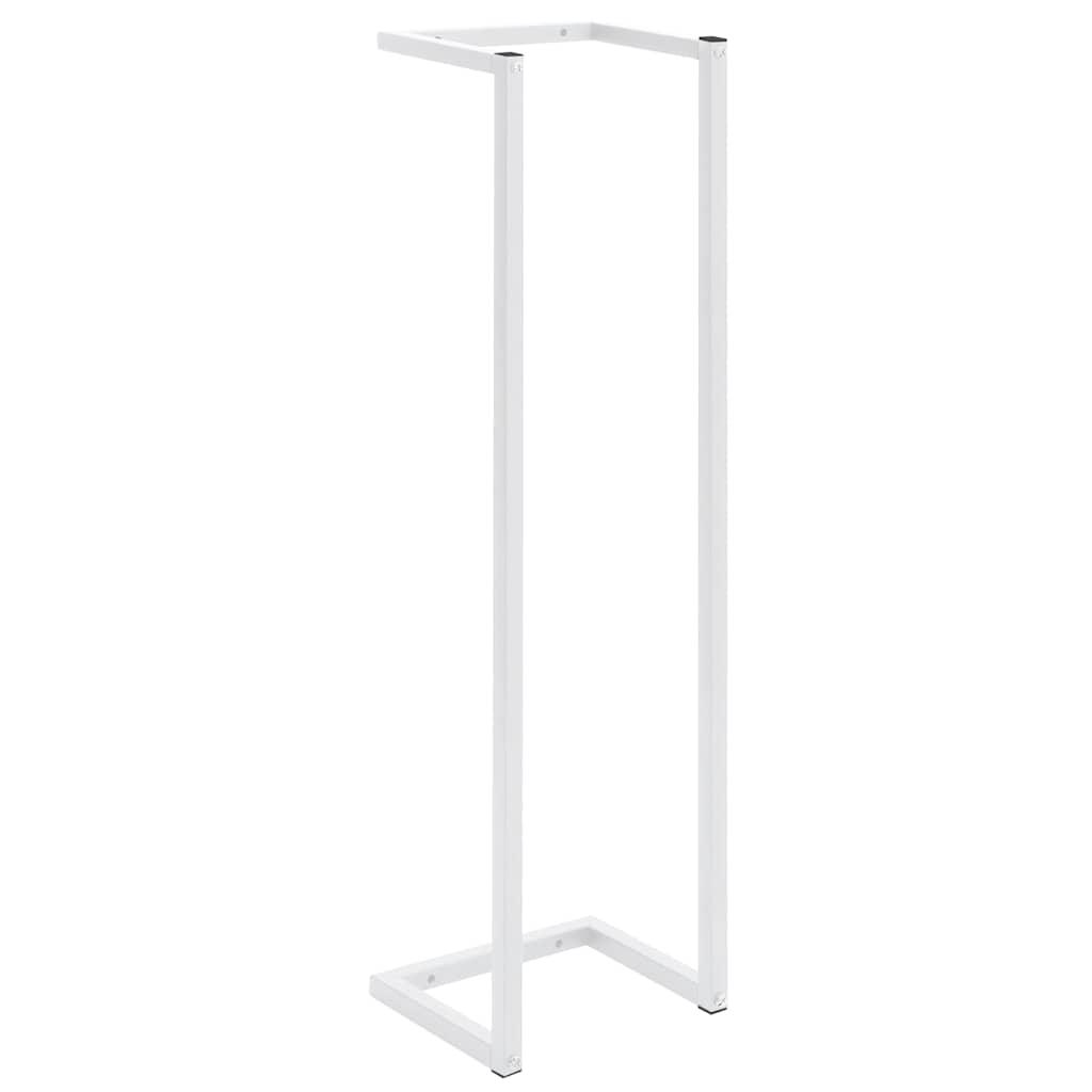 Toallero de acero blanco 12,5x12,5x60 cm