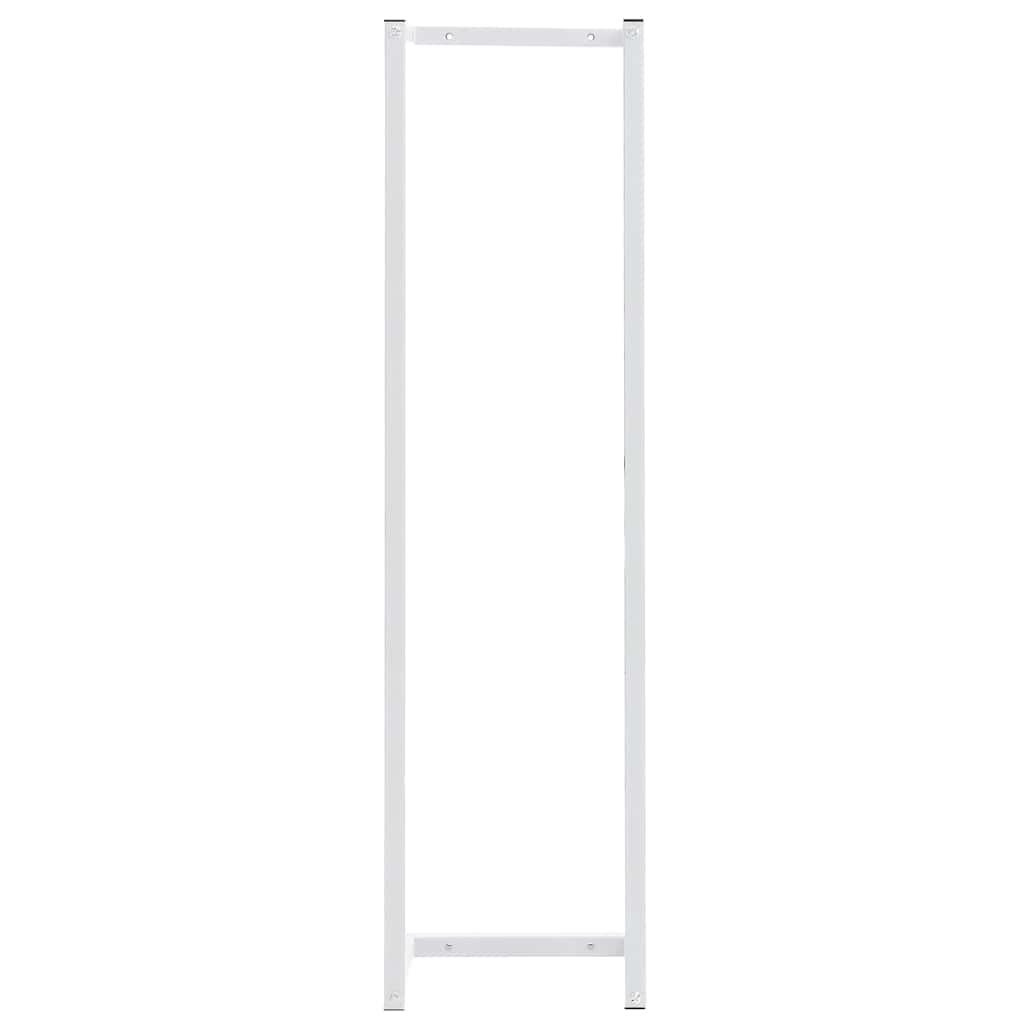 Toallero de acero blanco 12,5x12,5x60 cm