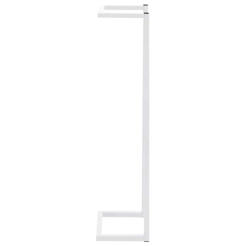Toallero de acero blanco 12,5x12,5x60 cm