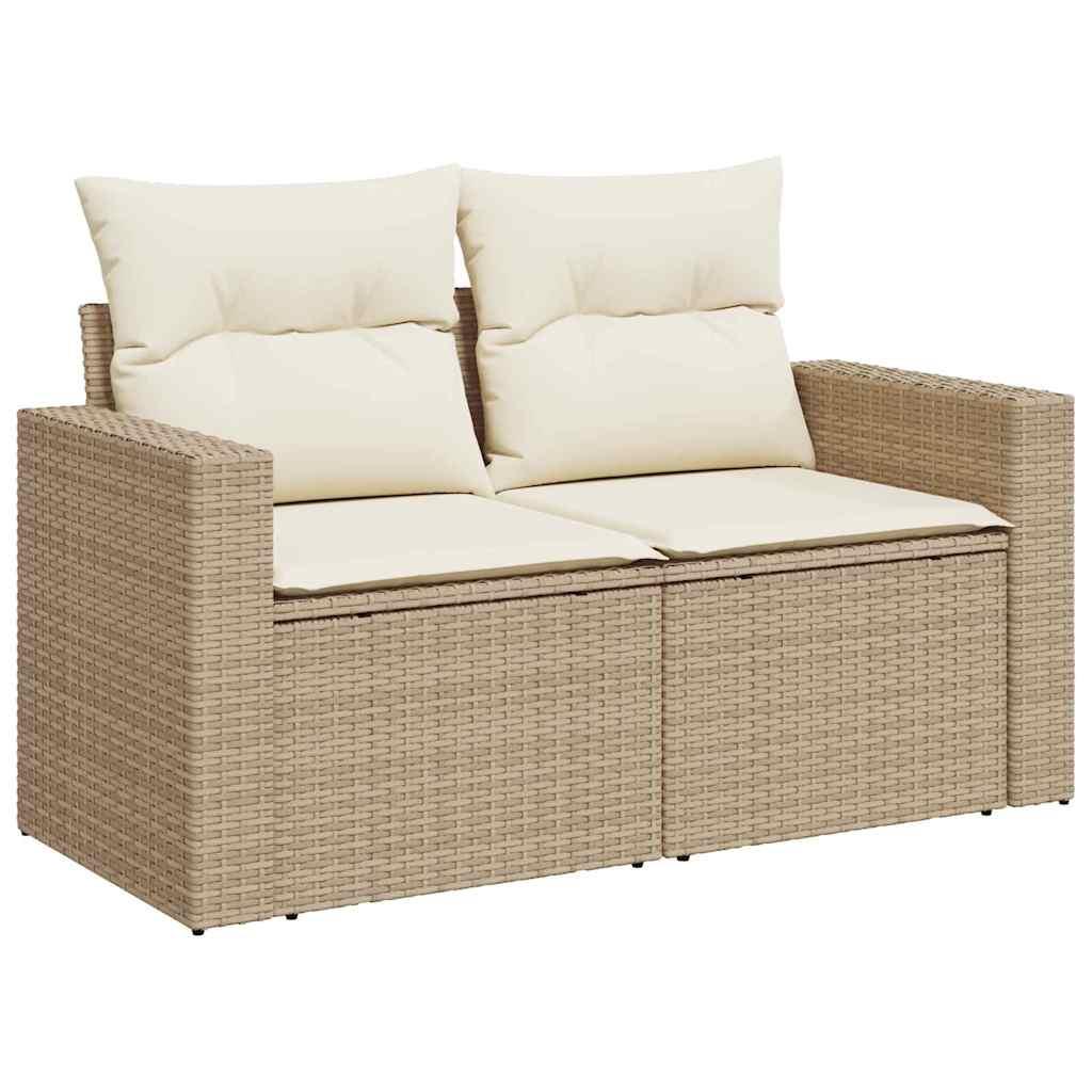 Conjunto de sofá de jardín 9 uds. 6-Número de plazas