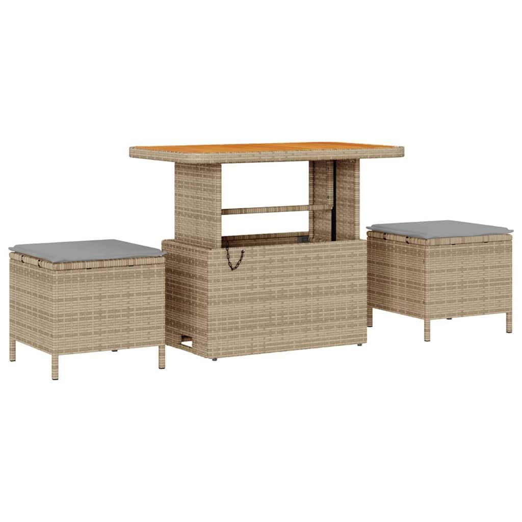 Conjunto de sofá de jardín 9 uds. 9-Número de plazas