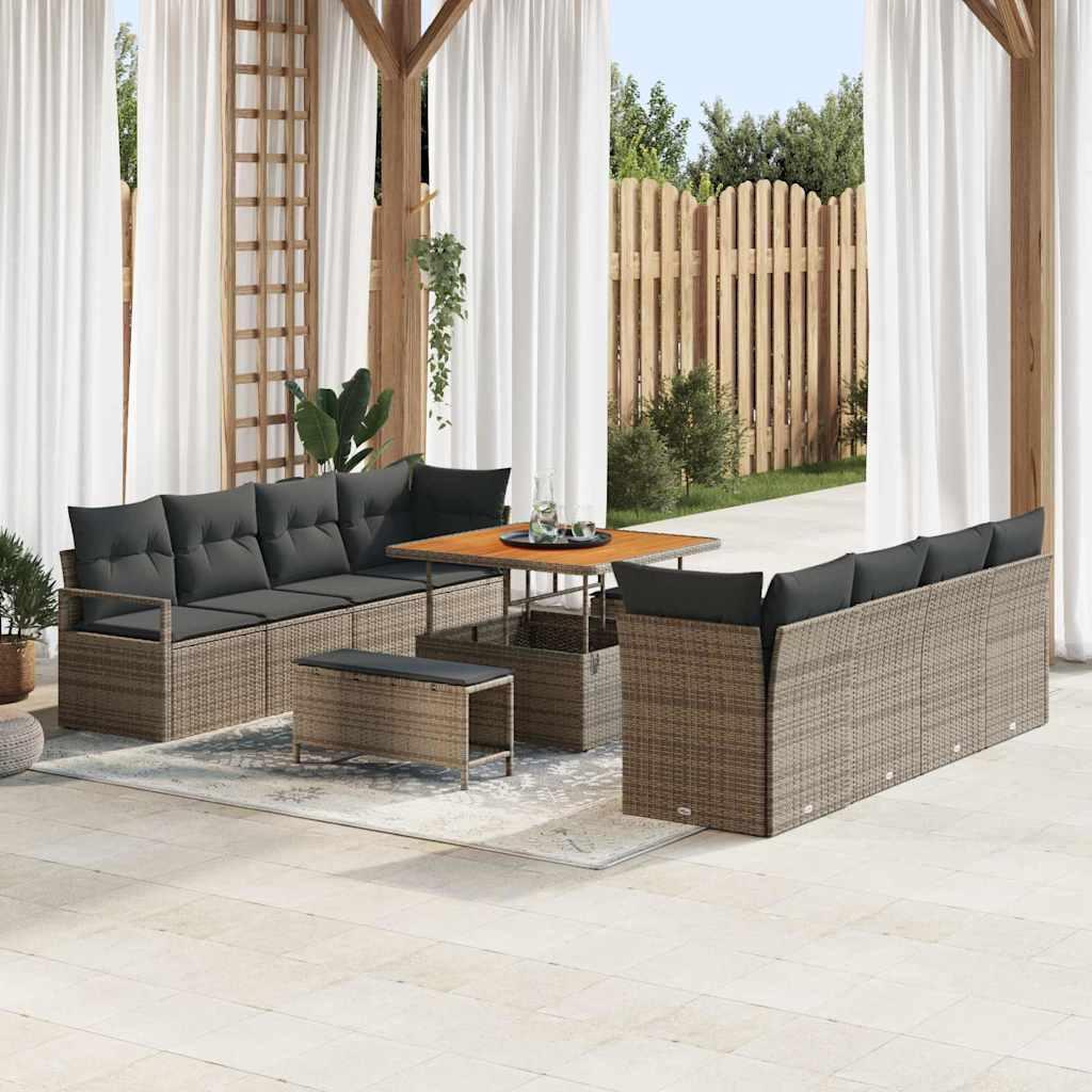 Conjunto de sofá de jardín con cojín