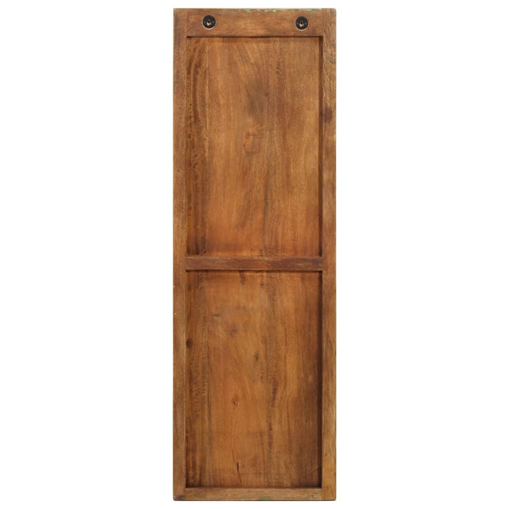 Percheros de pared 2 uds madera maciza reciclada 36x3x110 cm