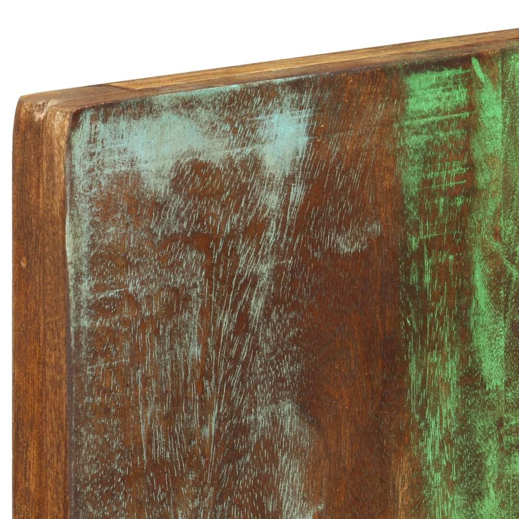 Percheros de pared 2 uds madera maciza reciclada 36x3x110 cm