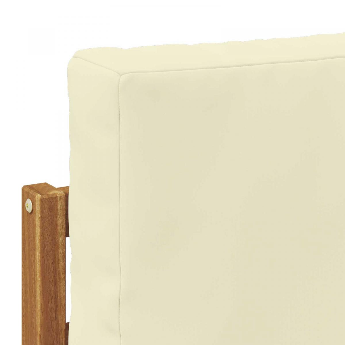 2 uds. Conjunto de sofás de exterior Natural y Crema