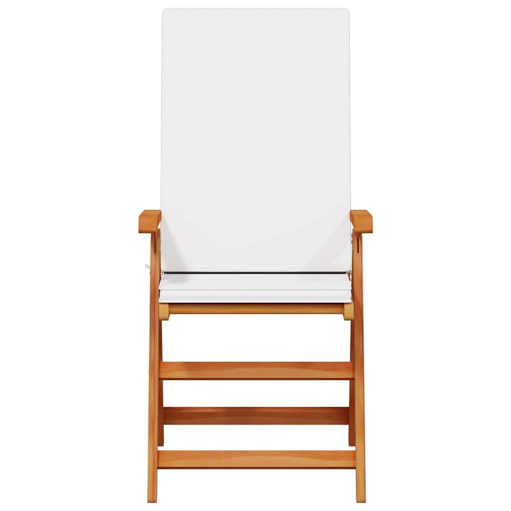 Silla de Jardín 4 uds. Marrón y Madera de teca maciza