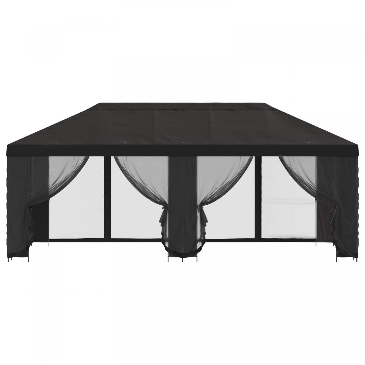 Gazebo de jardín con paredes laterales