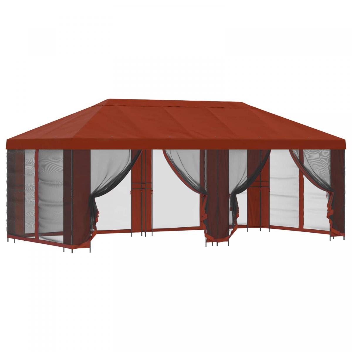 Gazebo de jardín con paredes laterales