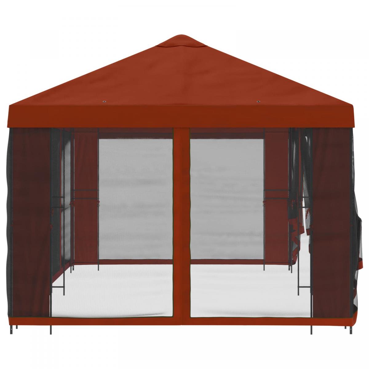 Gazebo de jardín con paredes laterales