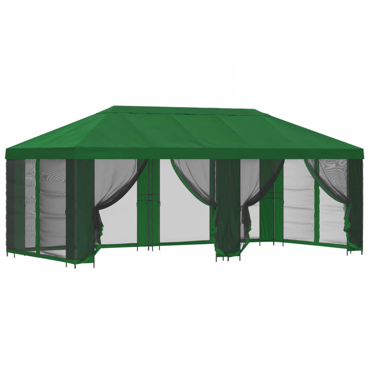 Gazebo de jardín con paredes laterales