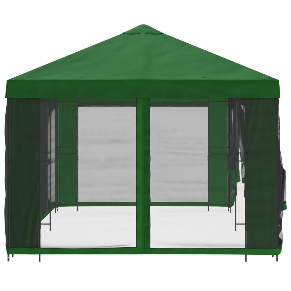 Gazebo de jardín con paredes laterales