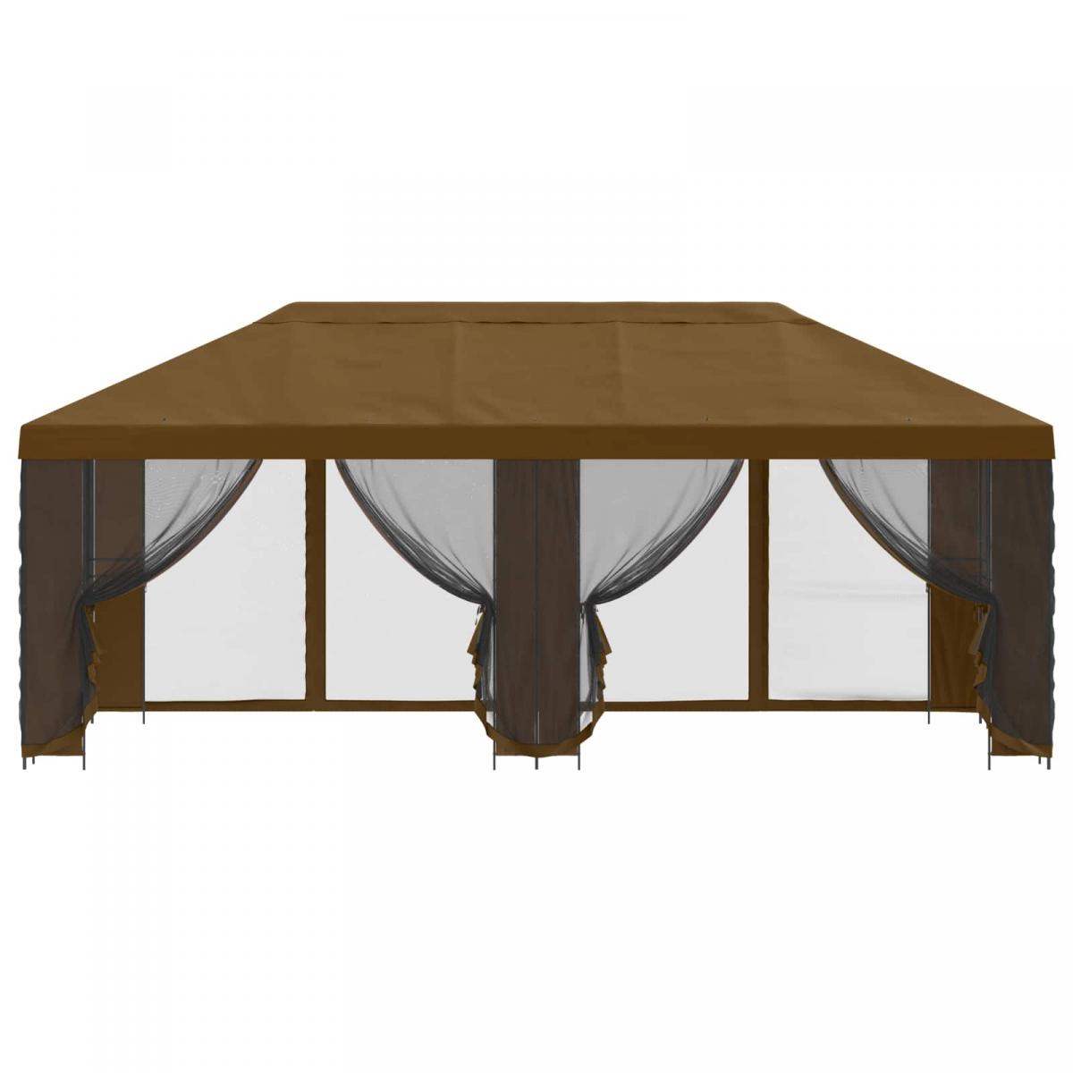 Gazebo de jardín con paredes laterales