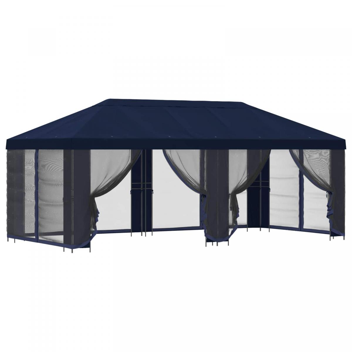Gazebo de jardín con paredes laterales
