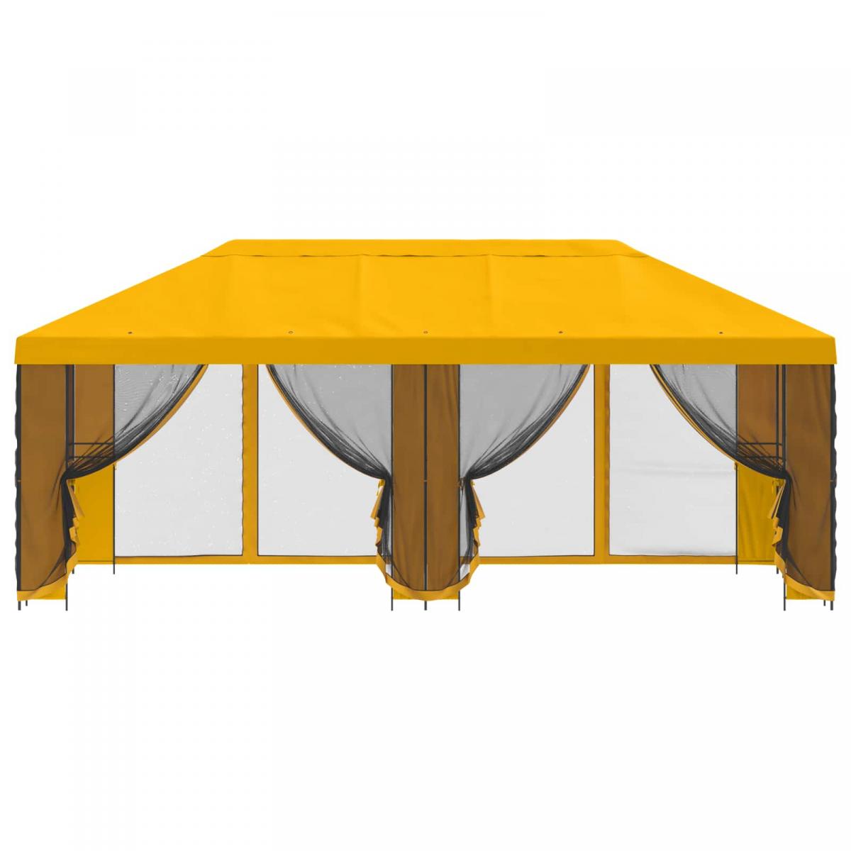 Gazebo de jardín con paredes laterales
