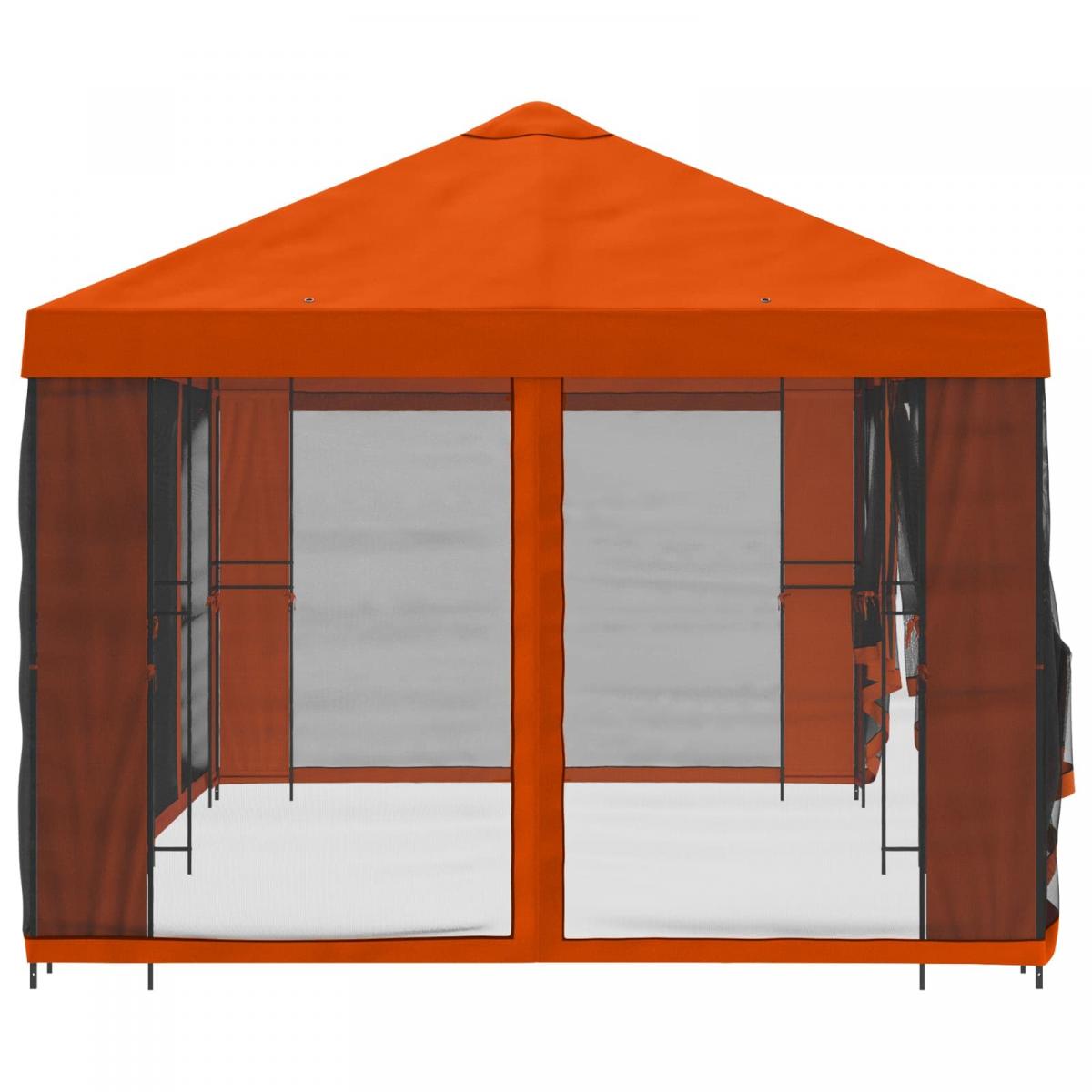 Gazebo de jardín con paredes laterales