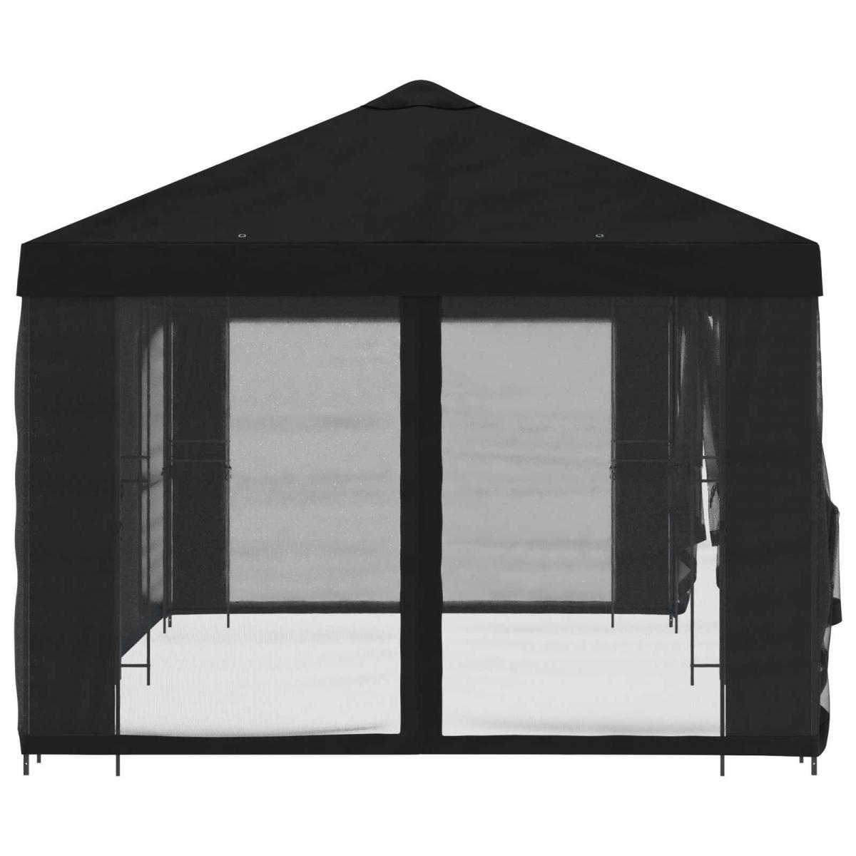 Gazebo de jardín con paredes laterales