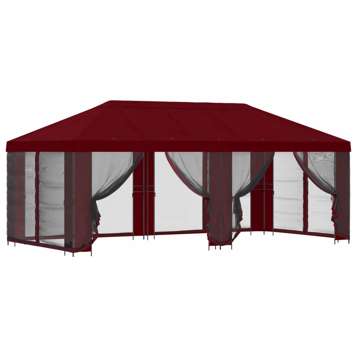 Gazebo de jardín con paredes laterales