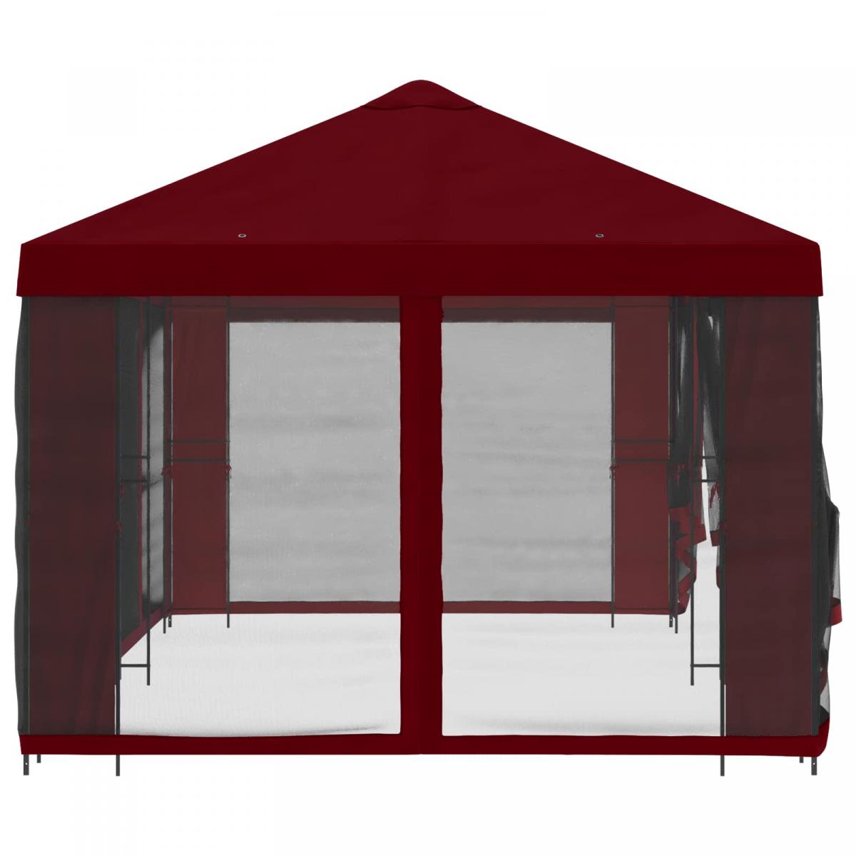 Gazebo de jardín con paredes laterales