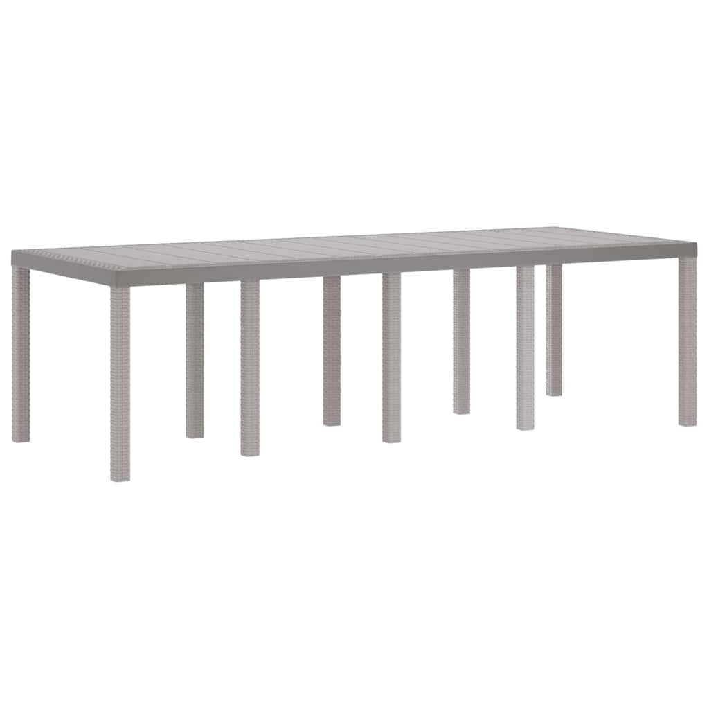 Mesa de Jardín 250 x 100 x 73 cm ratán sintético