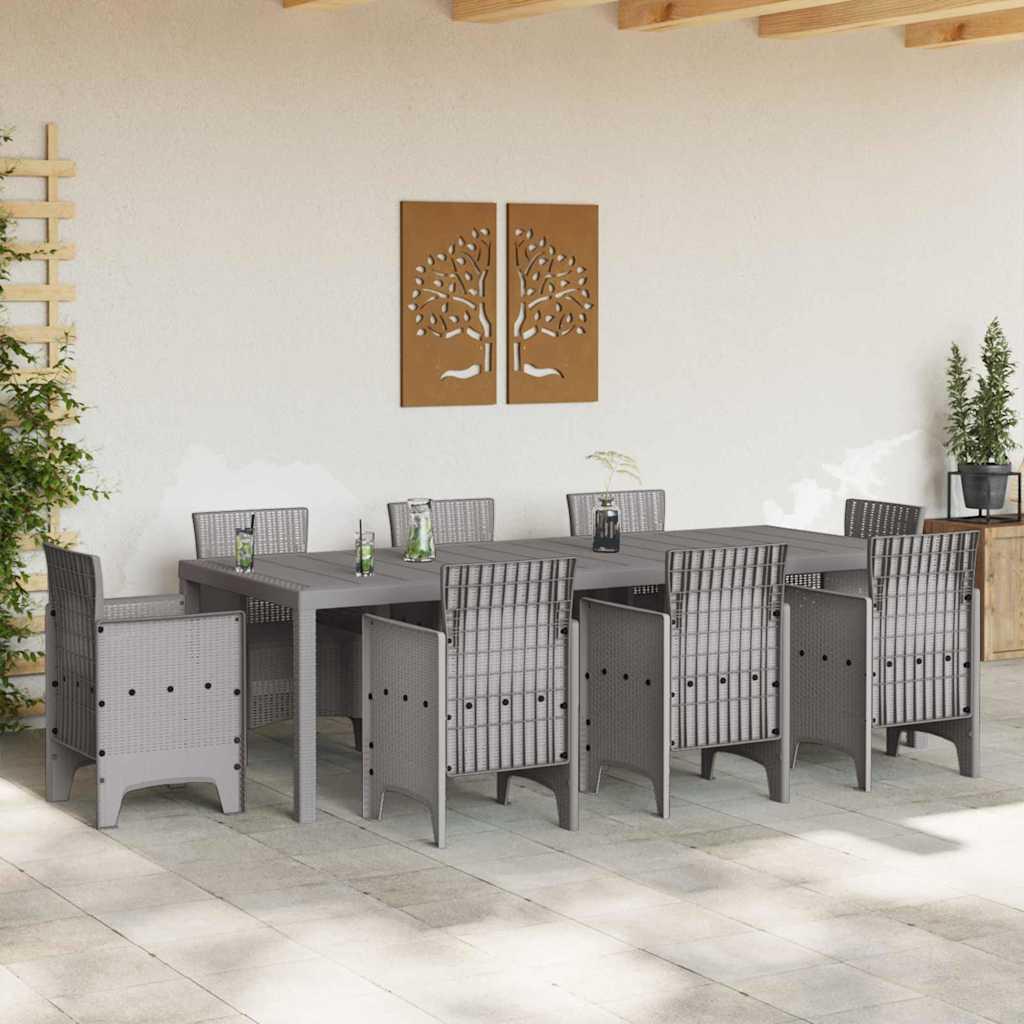 Mesa de Jardín 250 x 100 x 73 cm ratán sintético