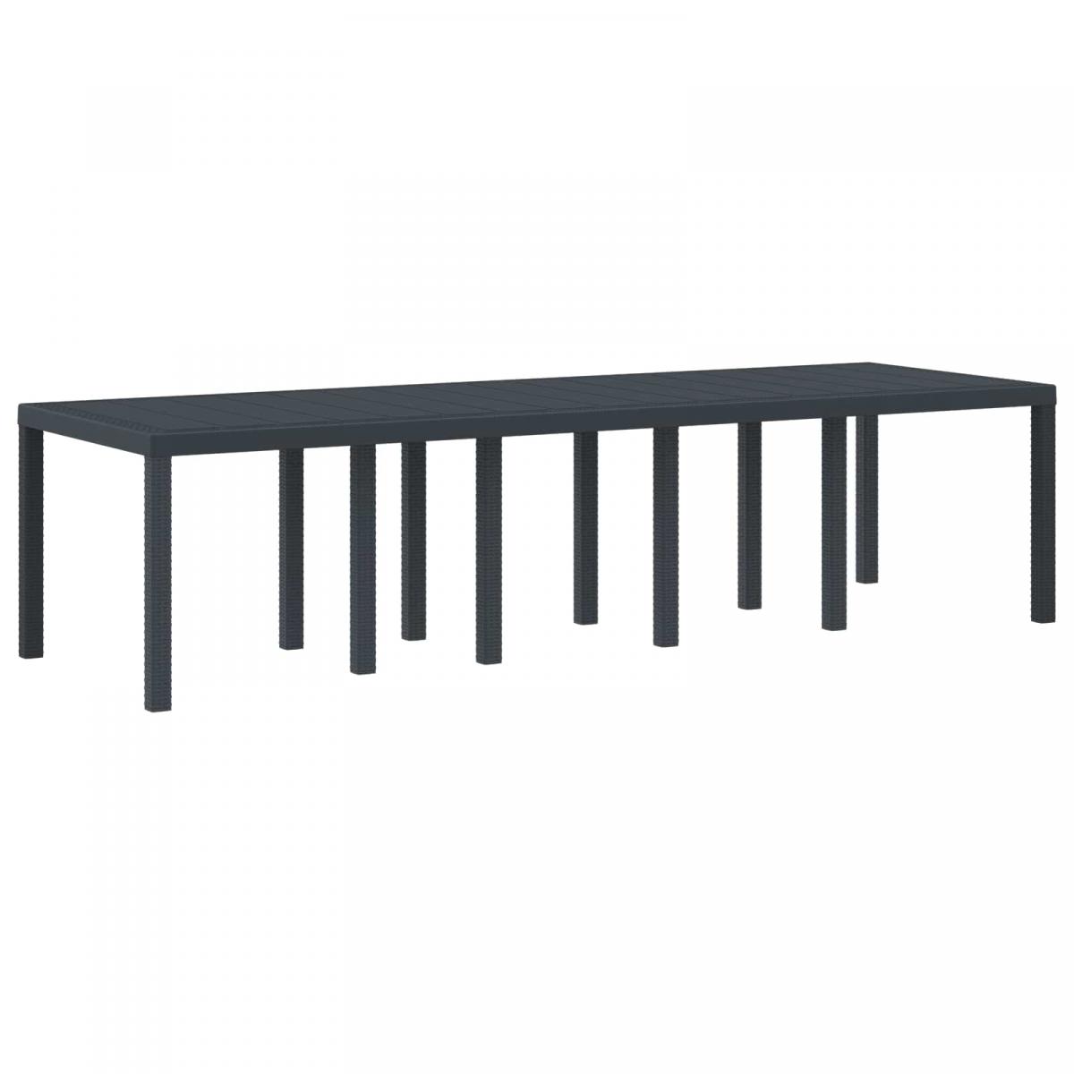Mesa de Jardín 300 x 100 x 73 cm ratán sintético