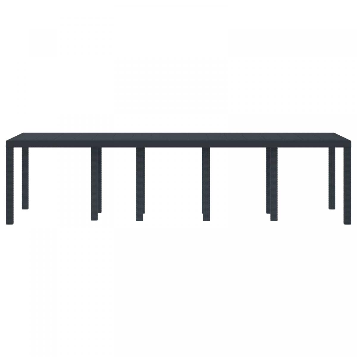 Mesa de Jardín 300 x 100 x 73 cm ratán sintético
