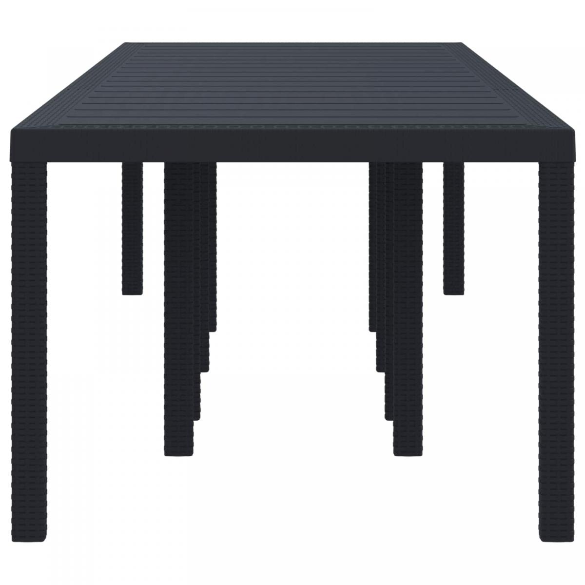 Mesa de Jardín 300 x 100 x 73 cm ratán sintético