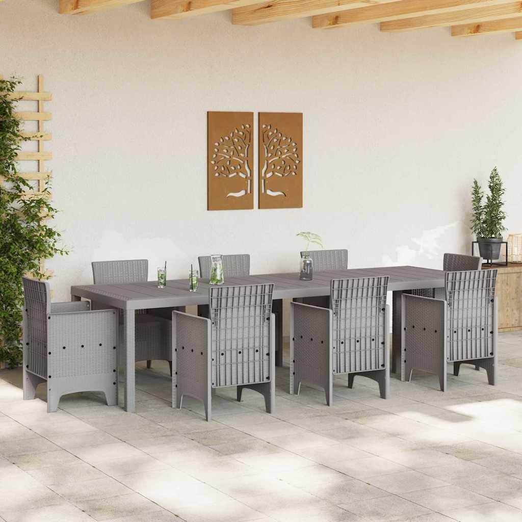 Mesa de Jardín 300 x 100 x 73 cm ratán sintético