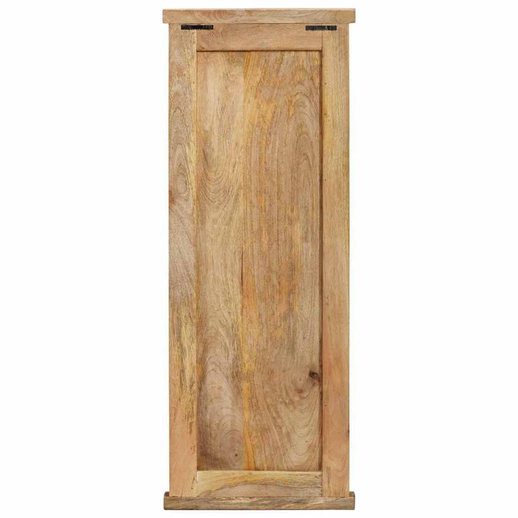 Percheros 2 unidades madera maciza de mango 38x100 cm