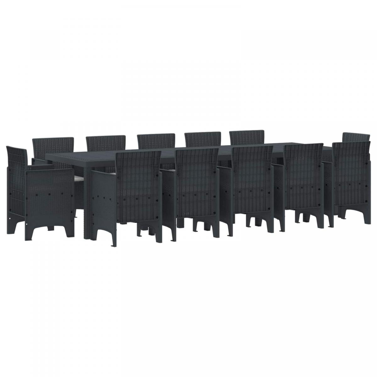 Conjunto de Comedor de Jardín 13 uds