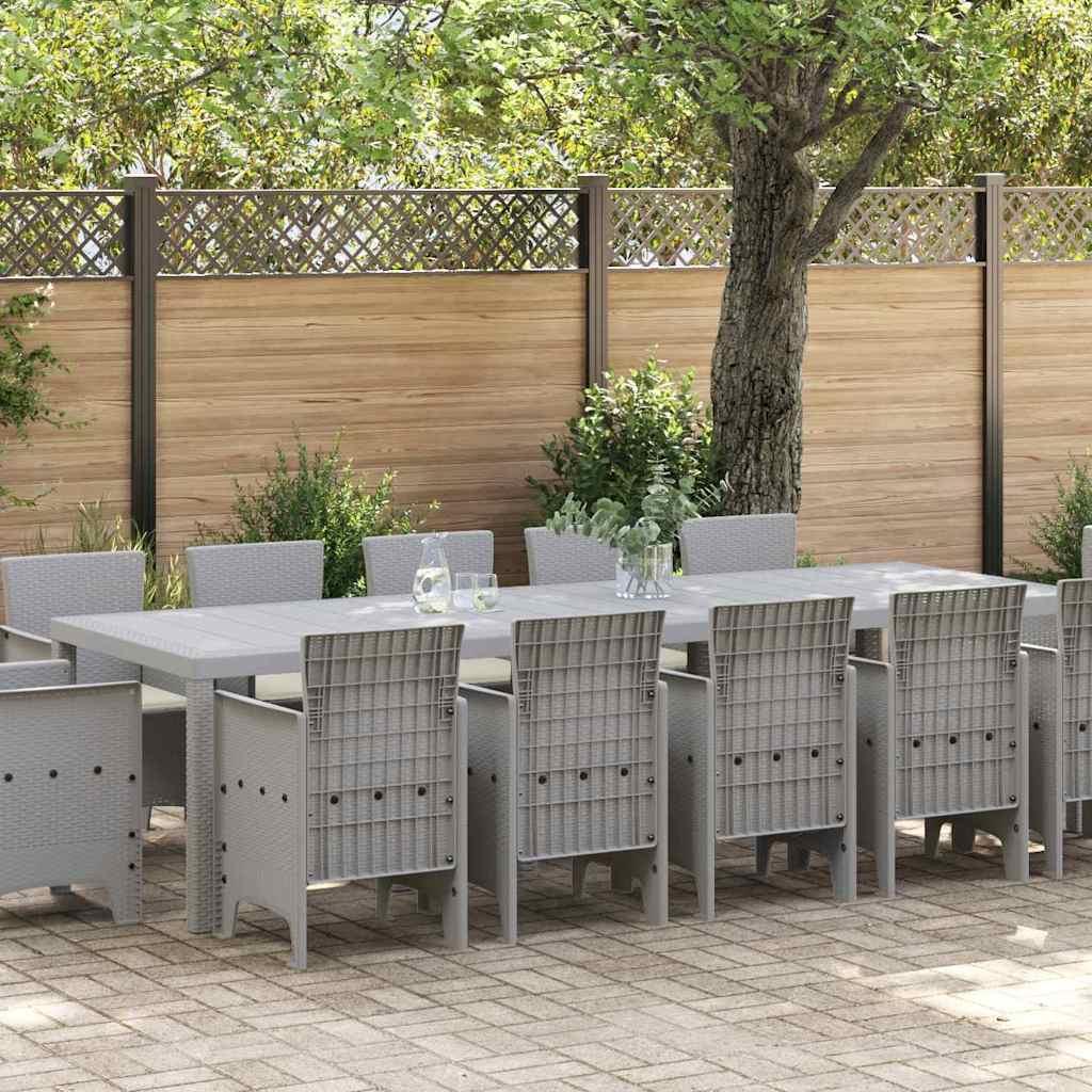 Conjunto de Comedor de Jardín 13 uds. Ratán sintético