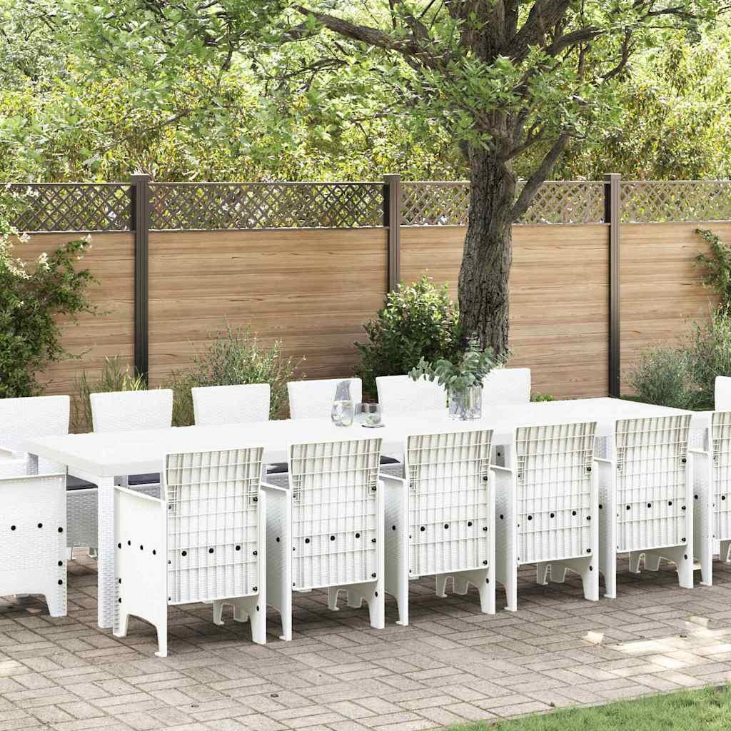Conjunto de Comedor de Jardín 15 uds. Ratan Polt