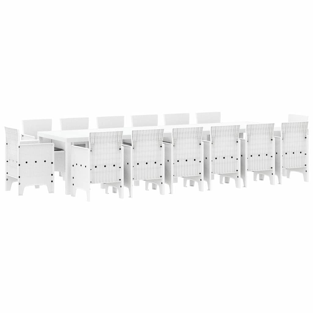 Conjunto de Comedor de Jardín 15 uds. Ratan Polt