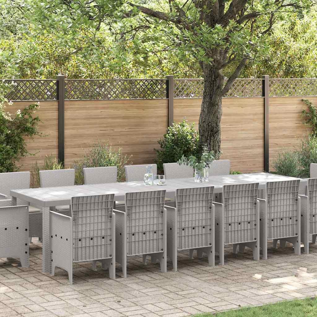 Conjunto de Comedor de Jardín 15 uds. Ratan Polt