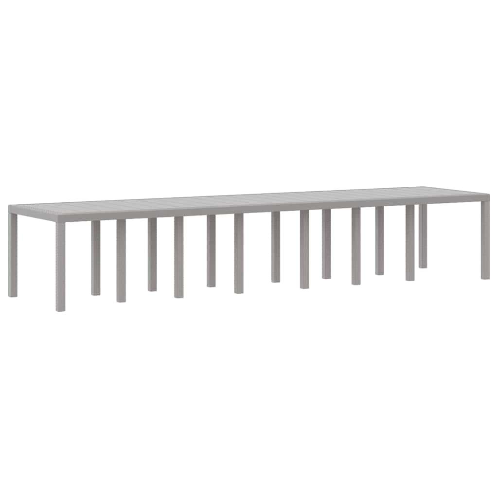 Conjunto de comedor de jardín con cojines 17 uds. PP
